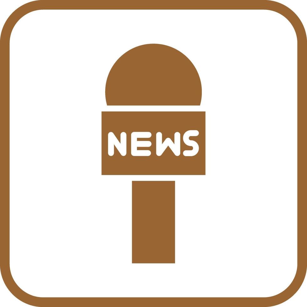 News Microphone Icon Design vector