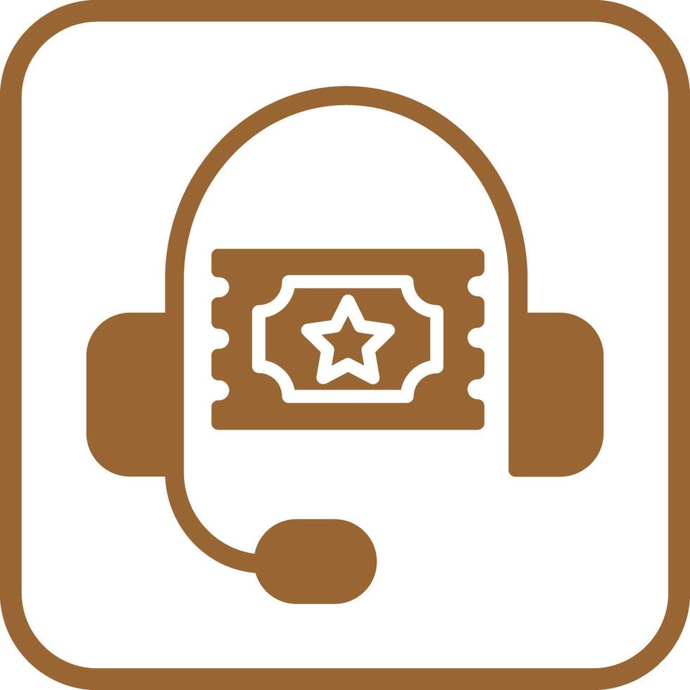 Support Ticket Icon Design vector