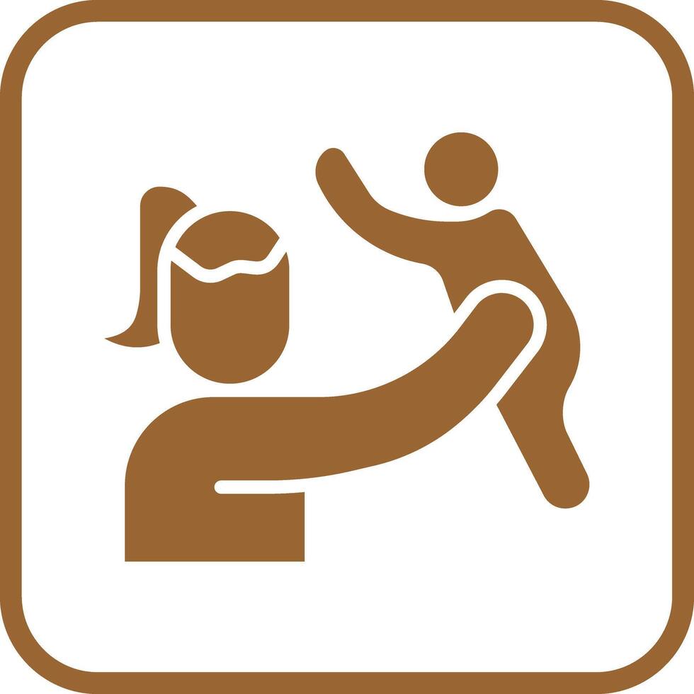 Mother and Son Icon Design vector