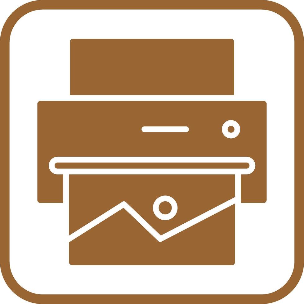 Photo Printing Icon Design vector