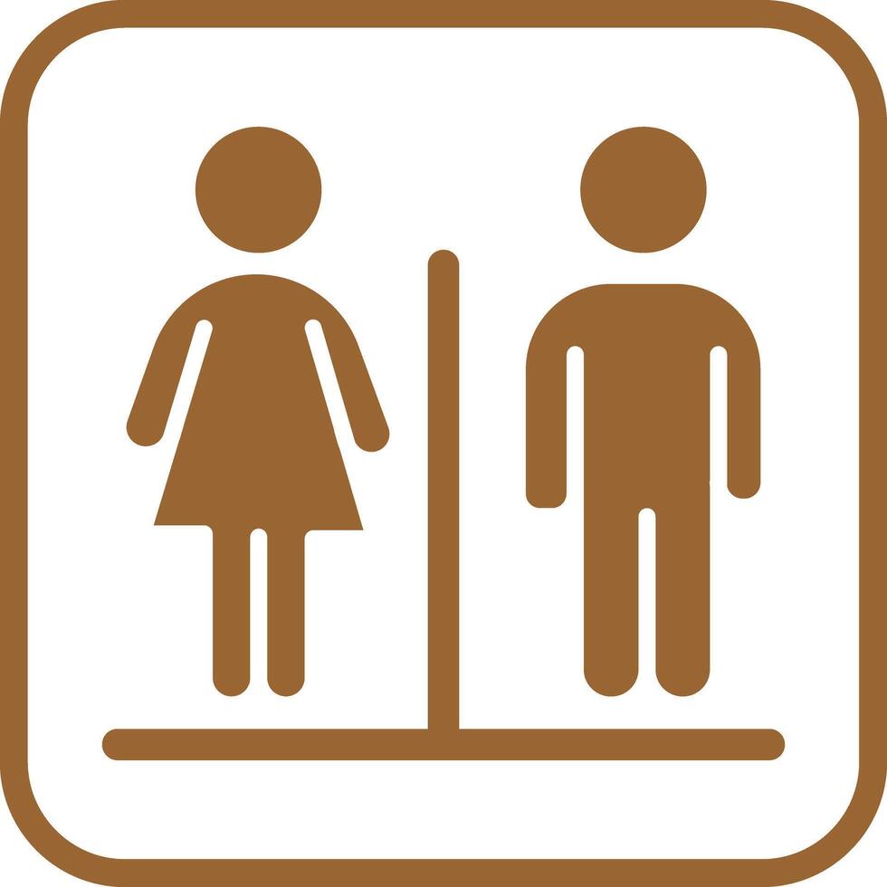 Restroom Sign Icon Design vector