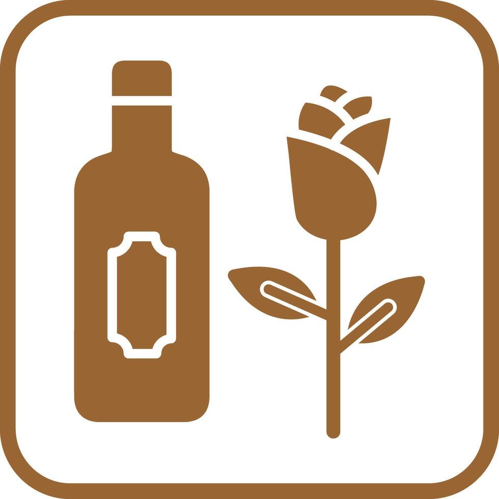 Wine and Roses Icon Design vector