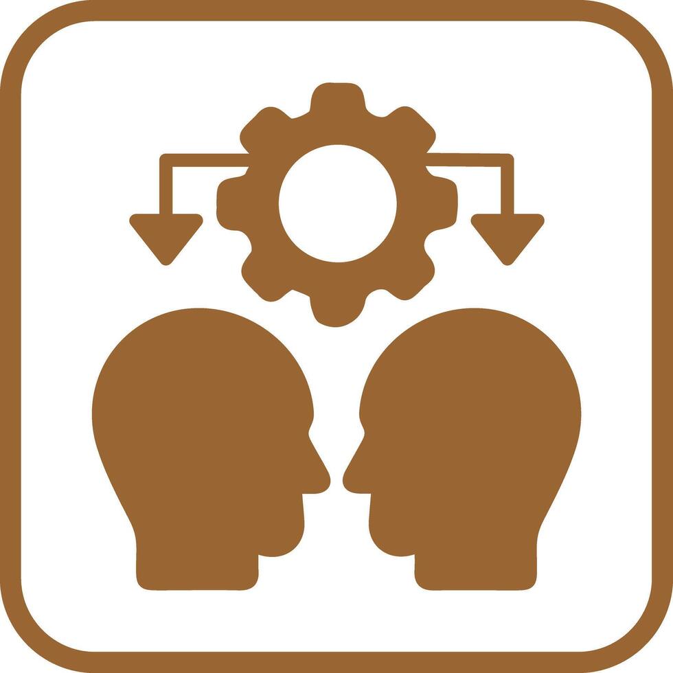 Conflict Management Icon Design vector