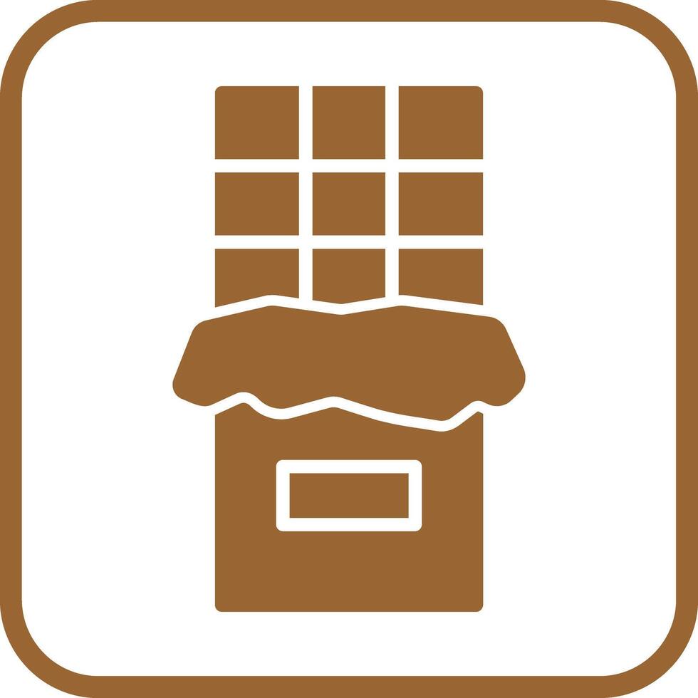 Chocolate Bar Icon Design vector