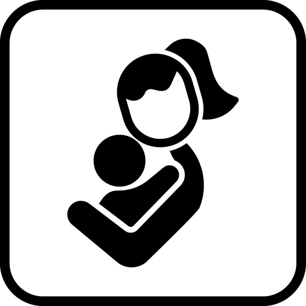 Mother and Child Icon Design vector