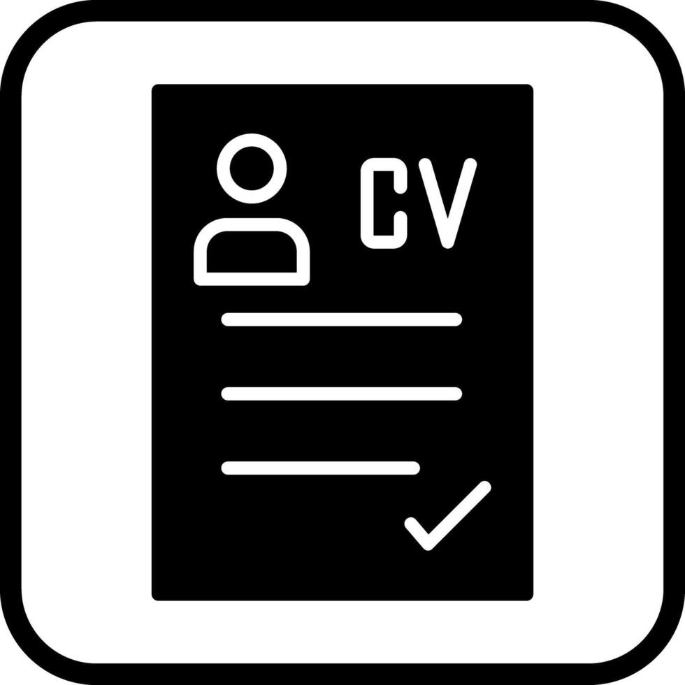 CV Icon Design vector