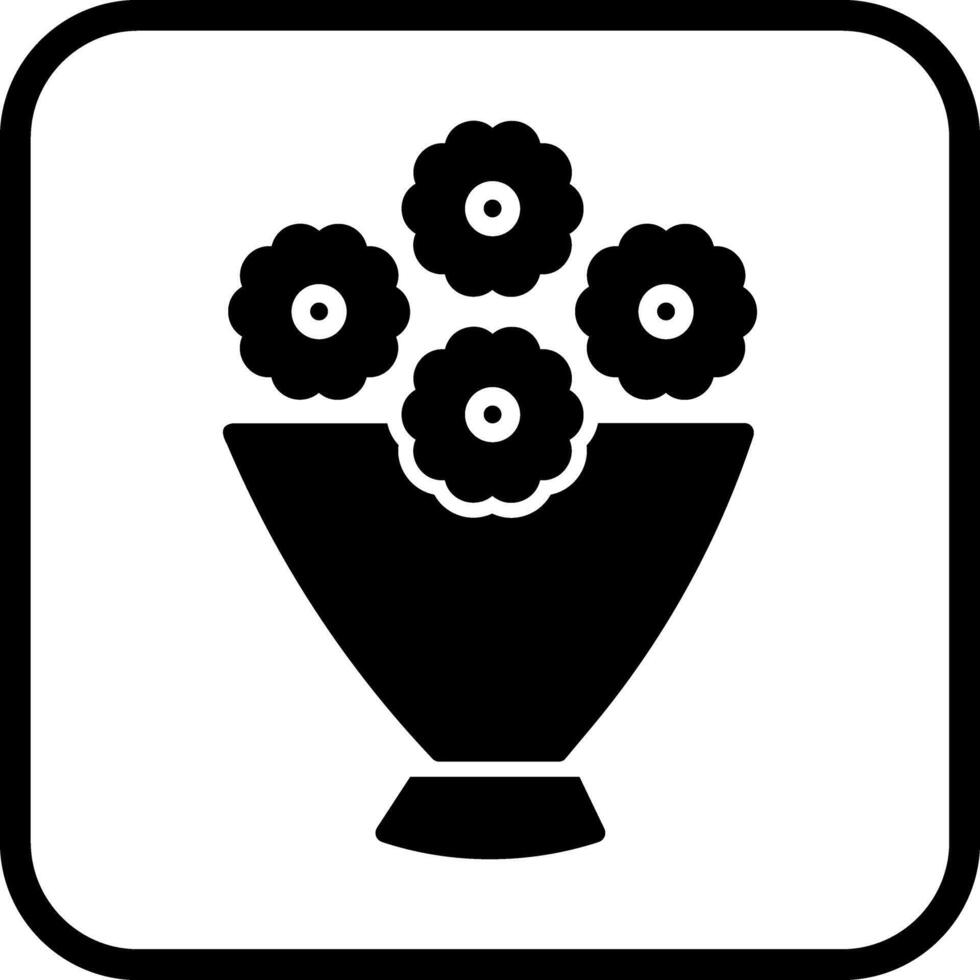Flower Bouquet Icon Design vector