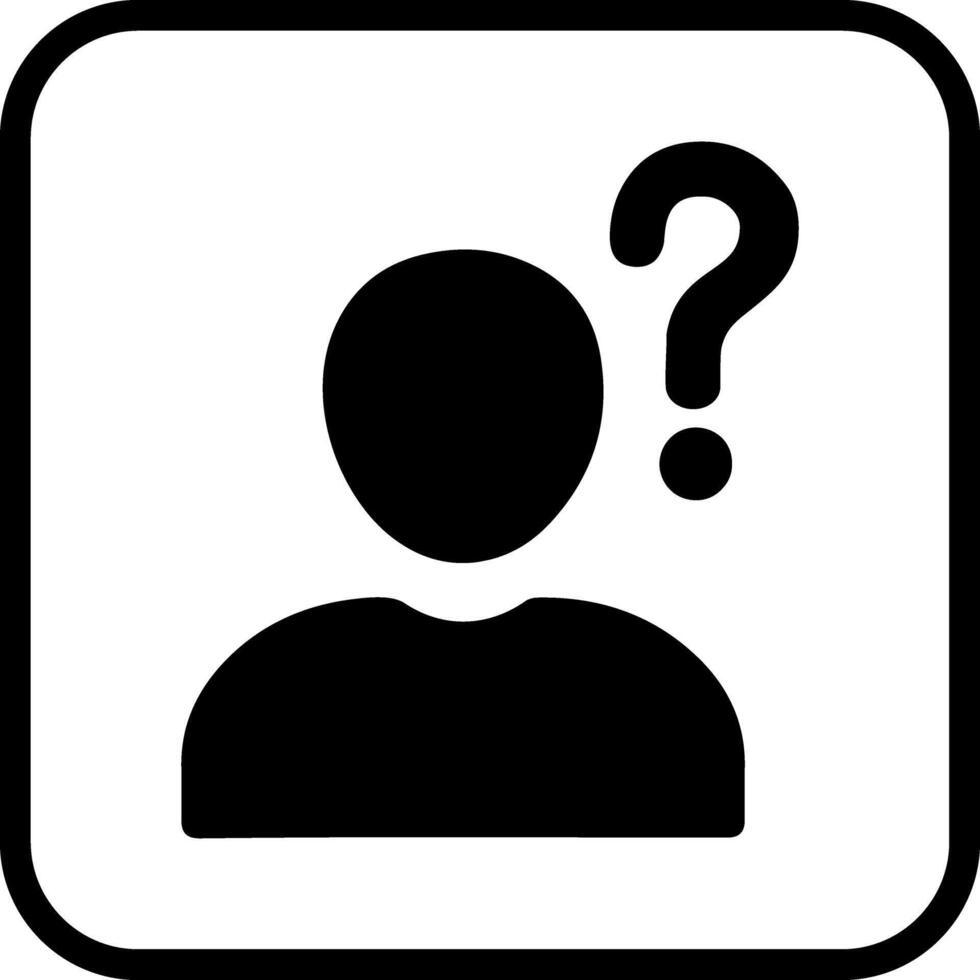 Confused Person Icon Design vector
