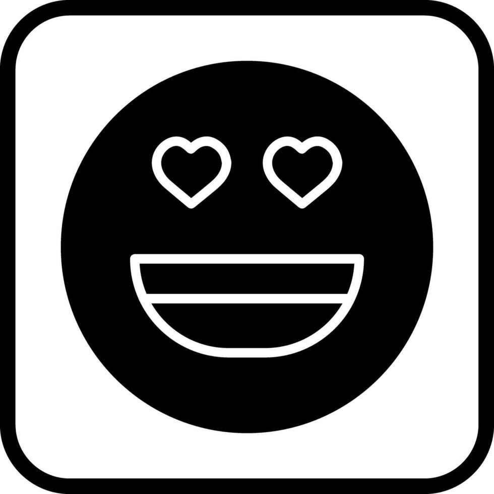 Heart Eyes Icon Design vector