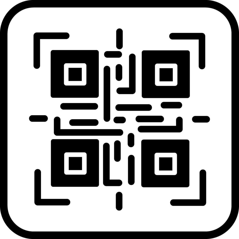 QR Code Reader Icon Design vector