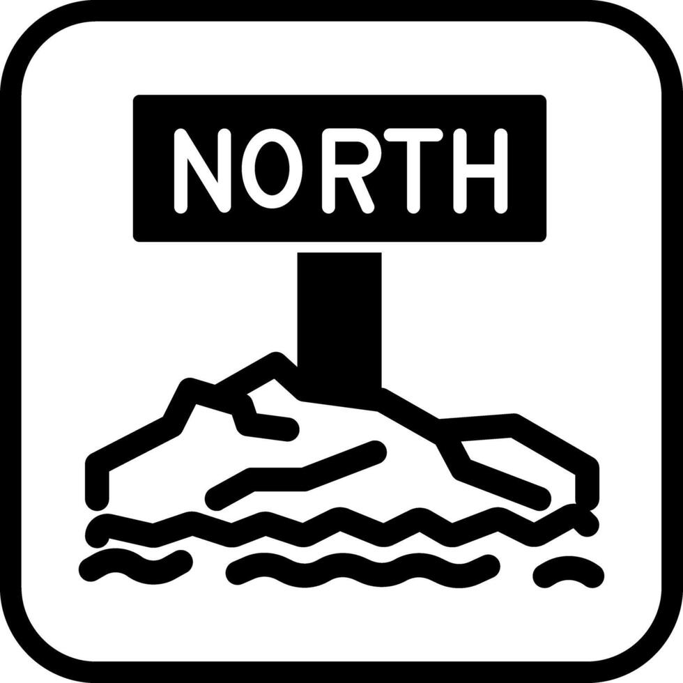 Northpole Icon Design vector