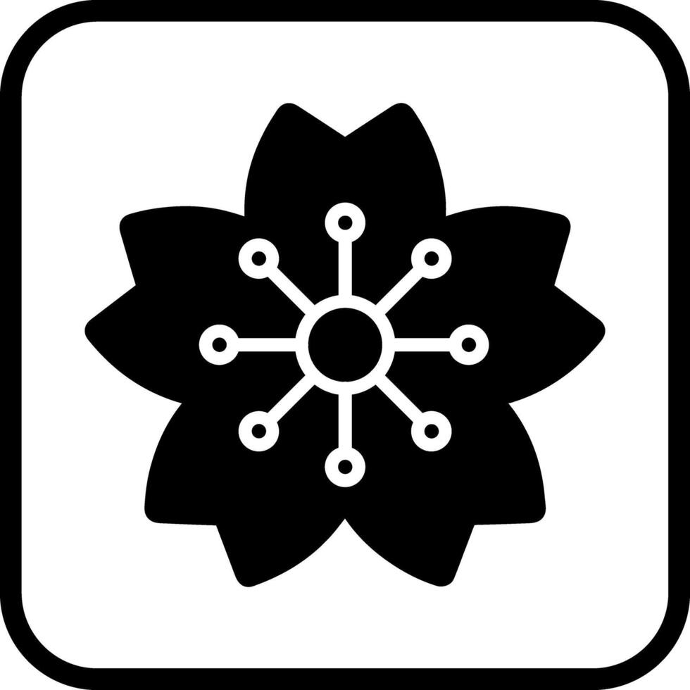 Cherry Blossom Icon Design vector