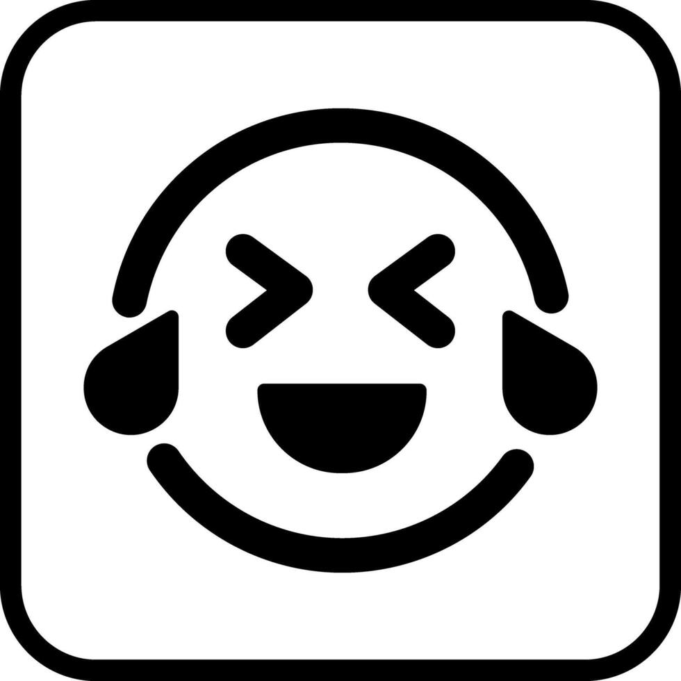Face with Tears of Joy Icon Design vector