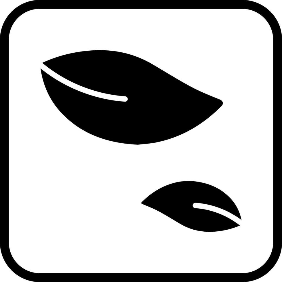 Leaf Fluttering in Wind Icon Design vector