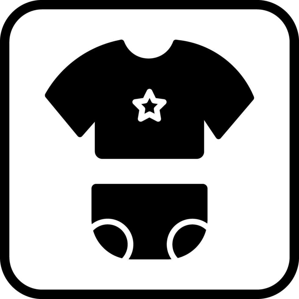 Baby Clothes Icon Design vector