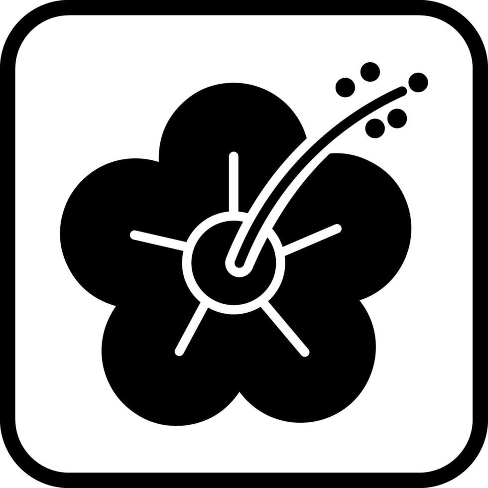 Hibiscus Icon Design vector