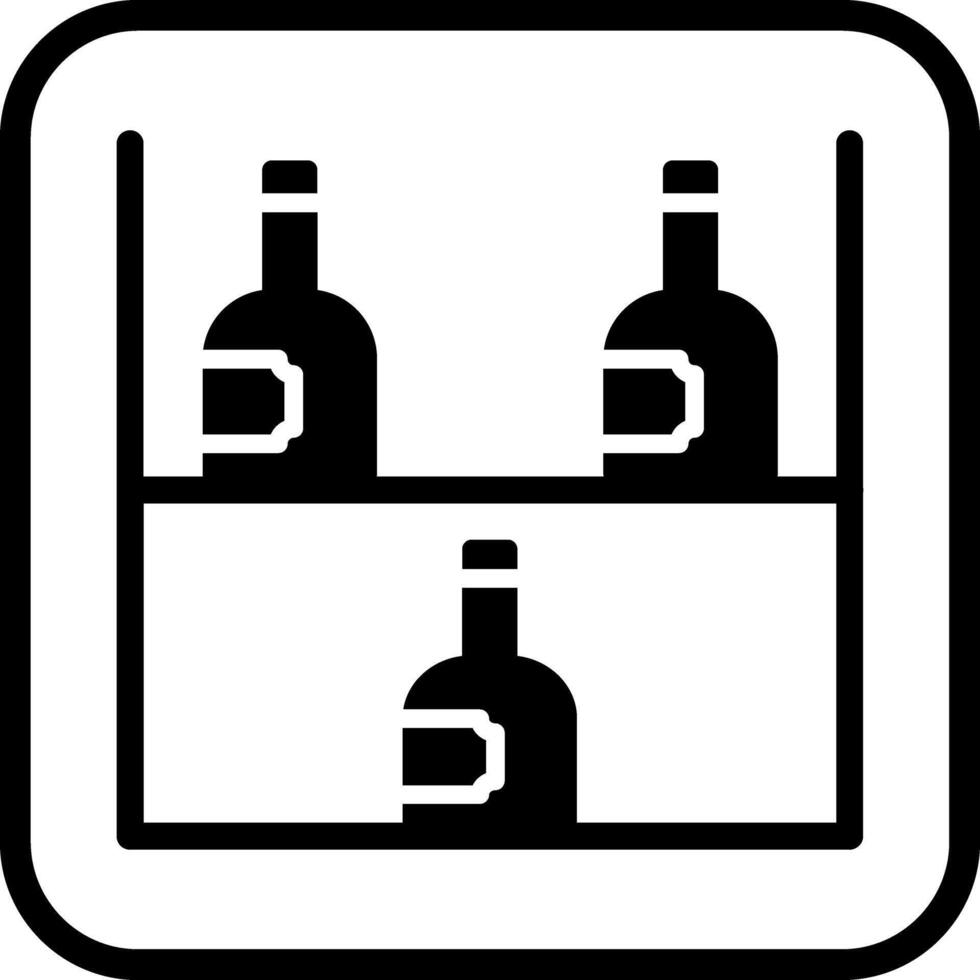Wine Rack Icon Design vector