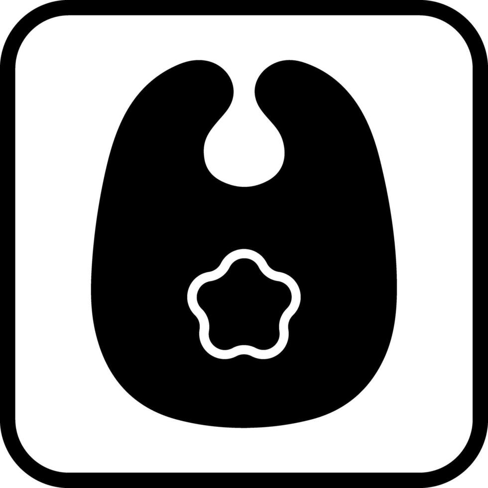 Cute Bibs Icon Design vector