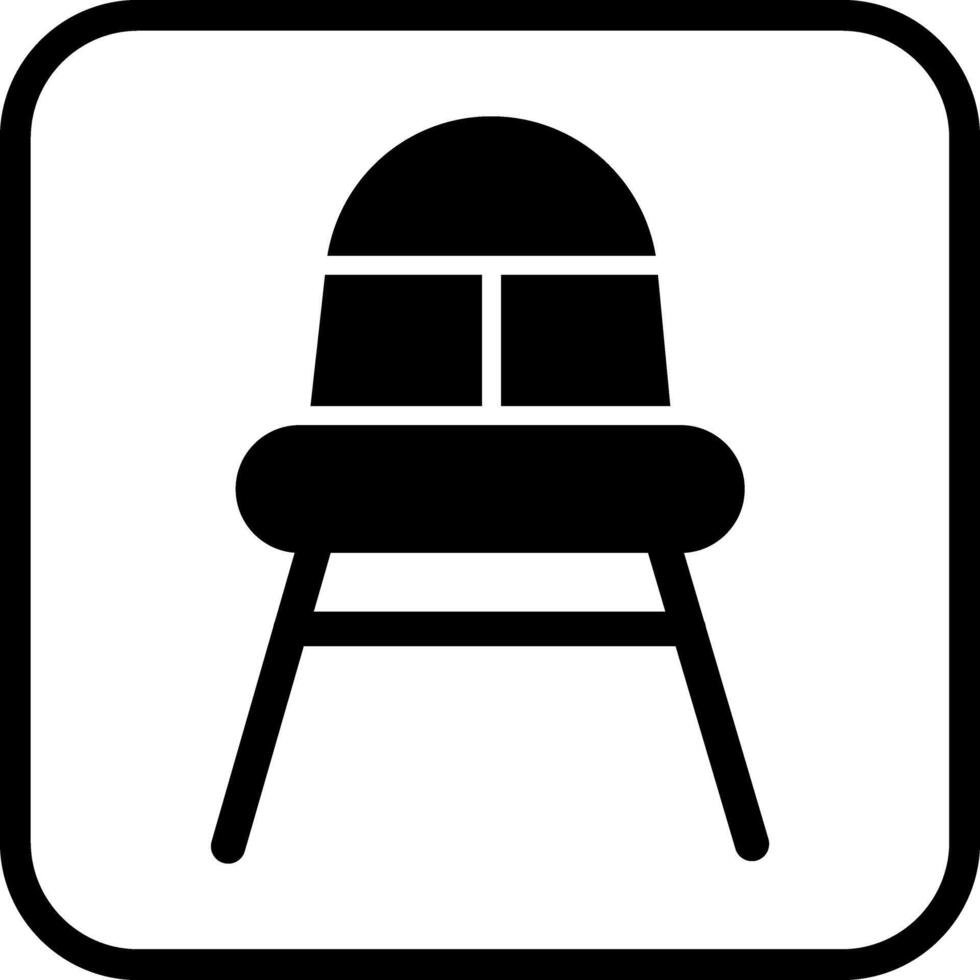 High Chair Time Icon Design vector
