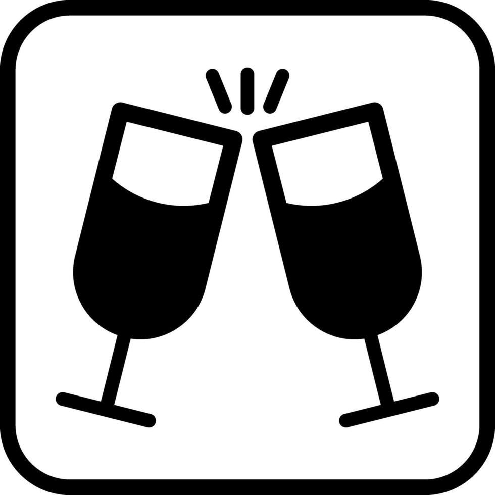 Wine Cheers Icon Design vector