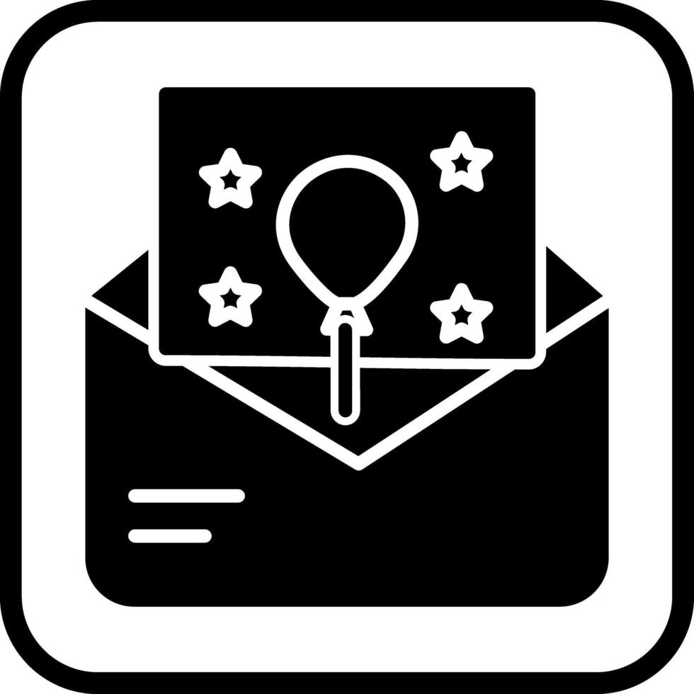 Party Invitation Icon Design vector