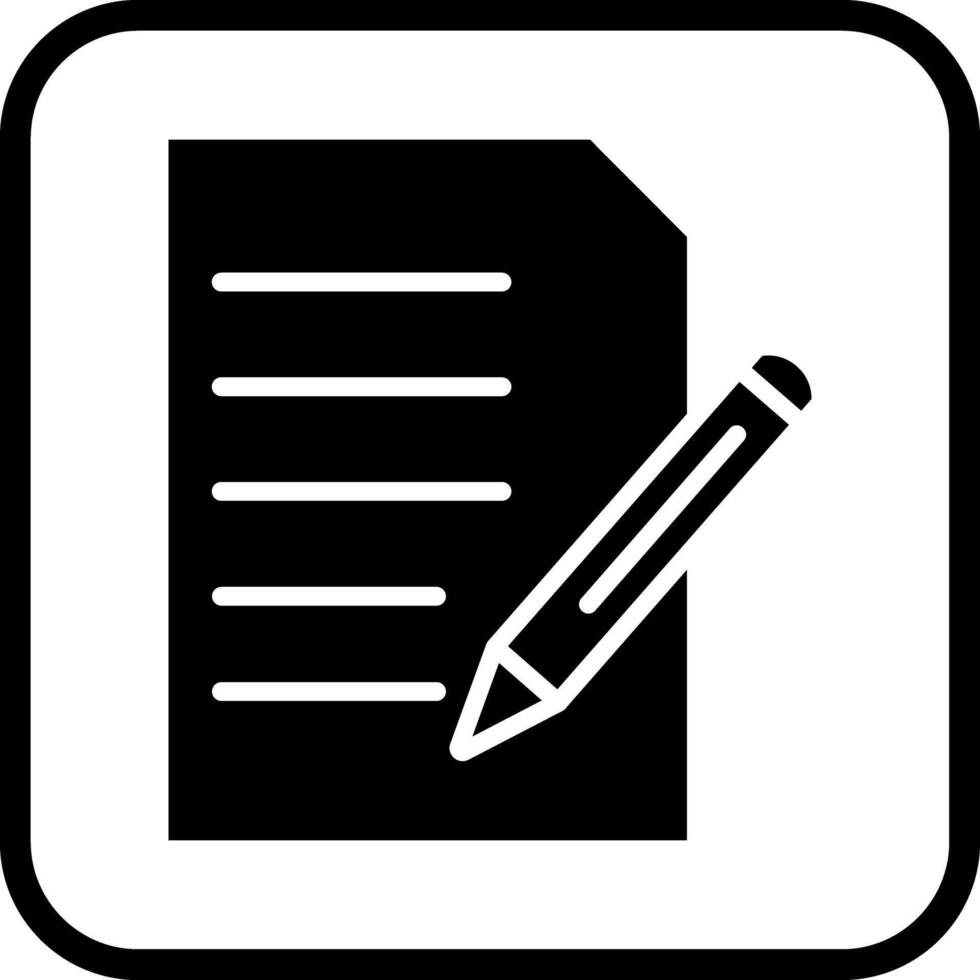 Article Writing Icon Design vector
