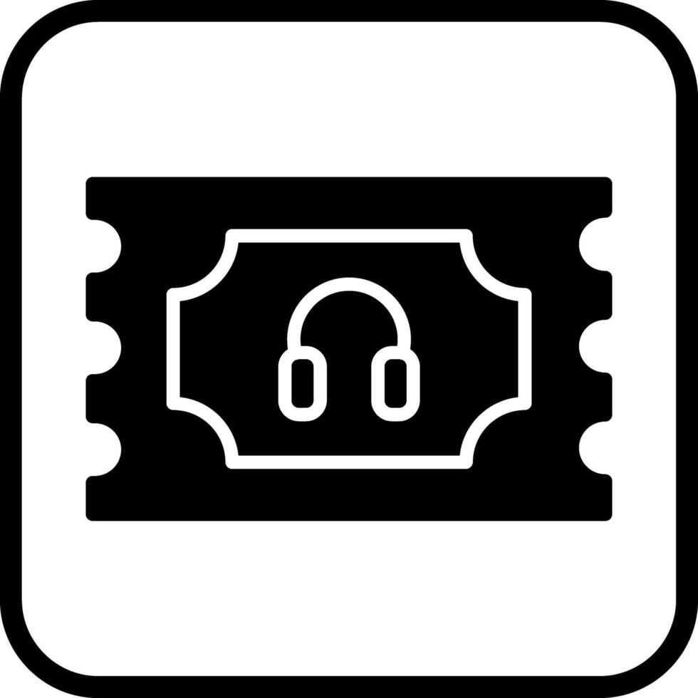 Support Ticket Icon Design vector