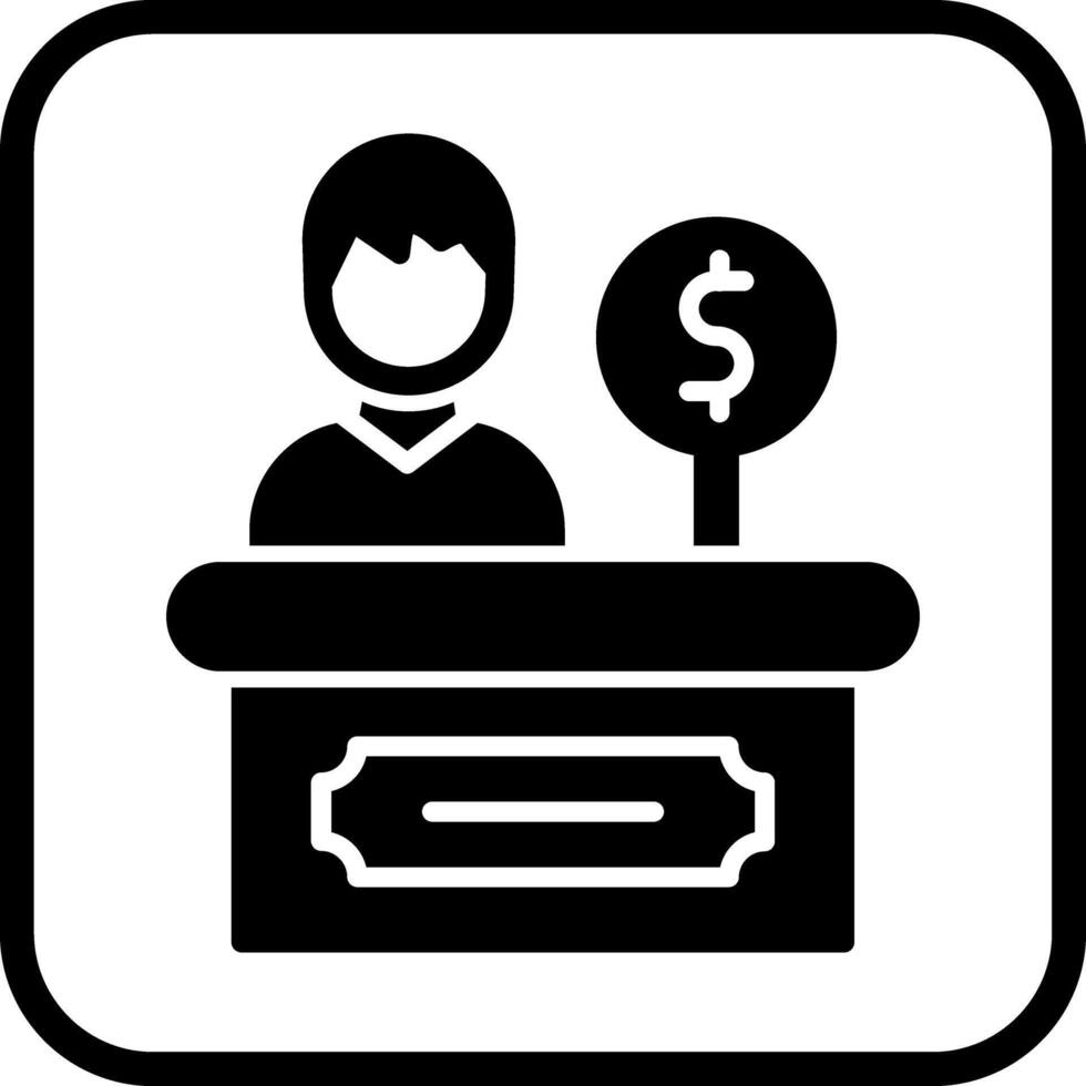 Cashier Icon Design vector