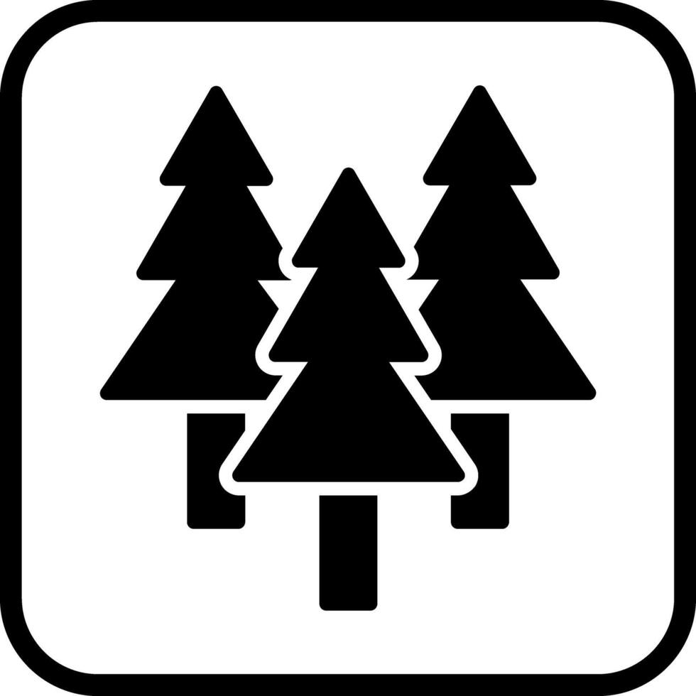 Evergreen Tree Icon Design vector