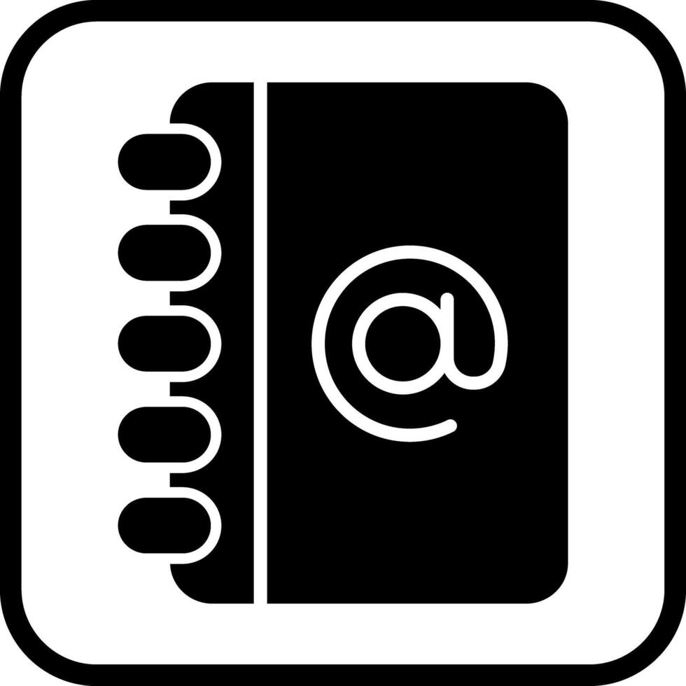 Address Book Icon Design vector
