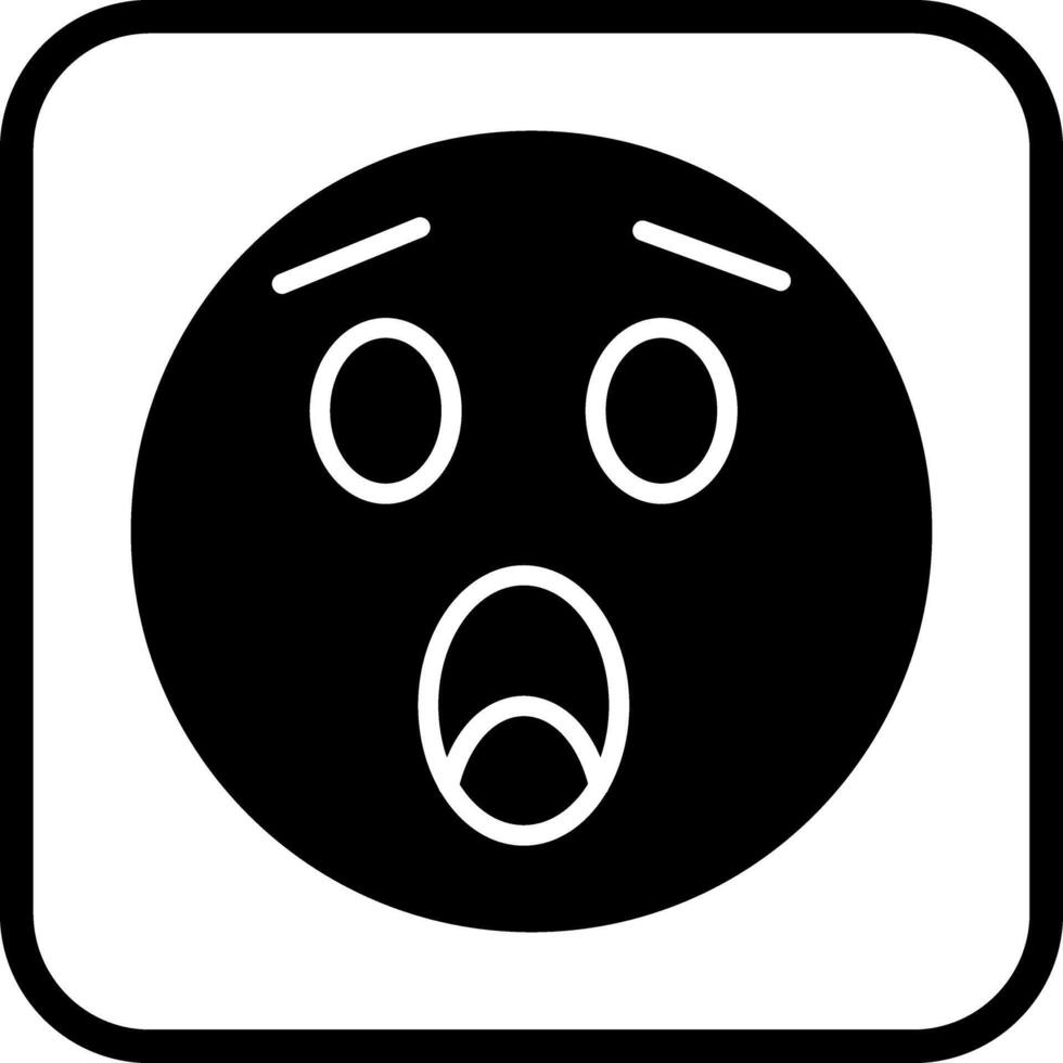Astonished Face Icon Design vector
