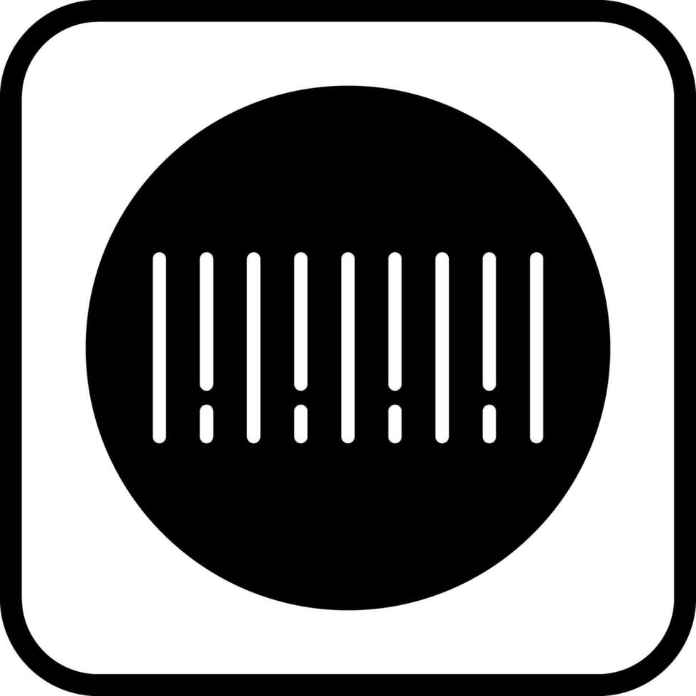 Barcode Sticker Icon Design vector