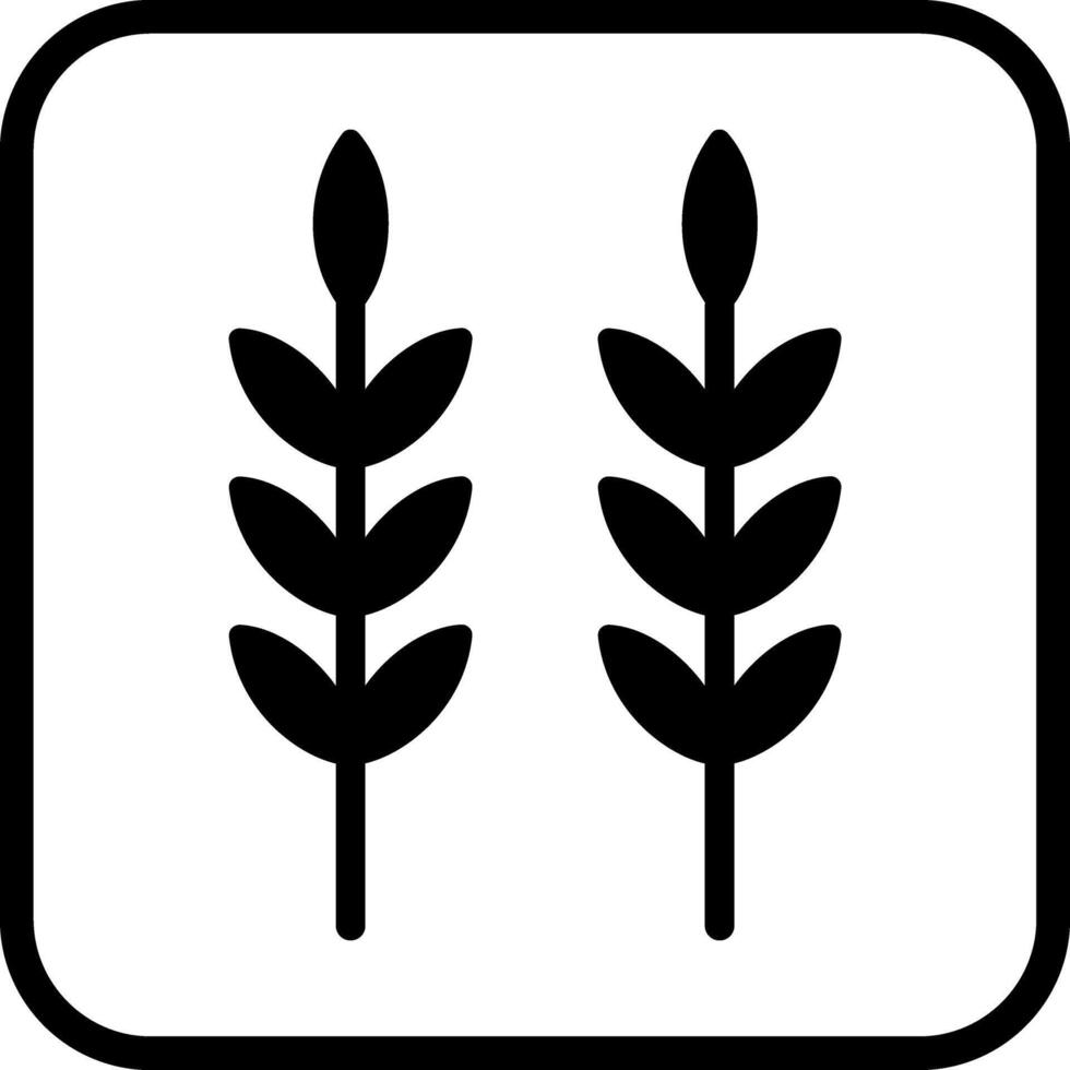 Sheaf of Rice Icon Design vector