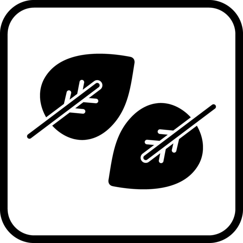 Fallen Leaf Icon Design vector