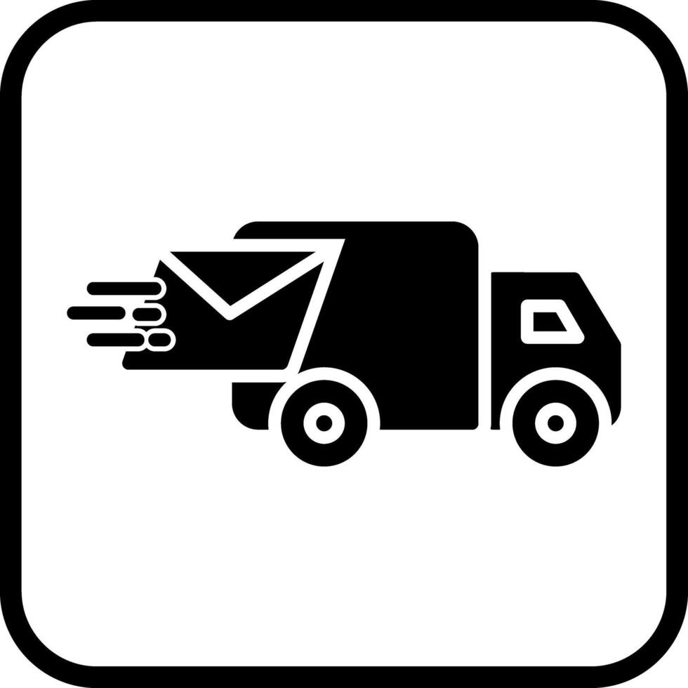 Mail Truck Icon Design vector