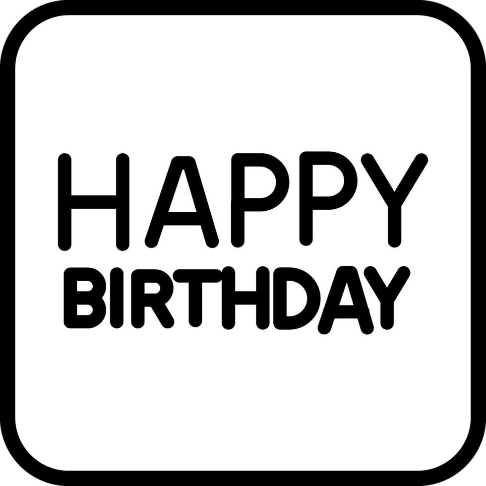 Happy Birthday Sign Icon Design vector