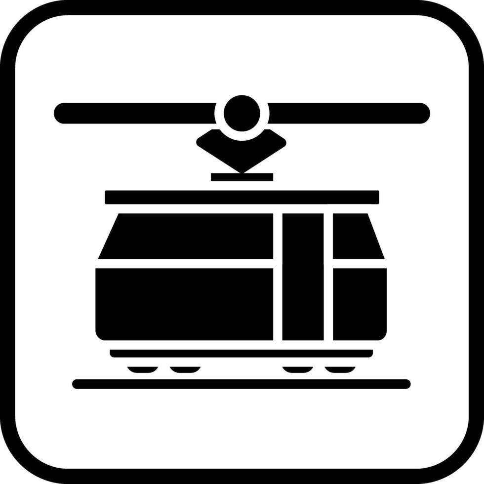 Tram Car Icon Design vector