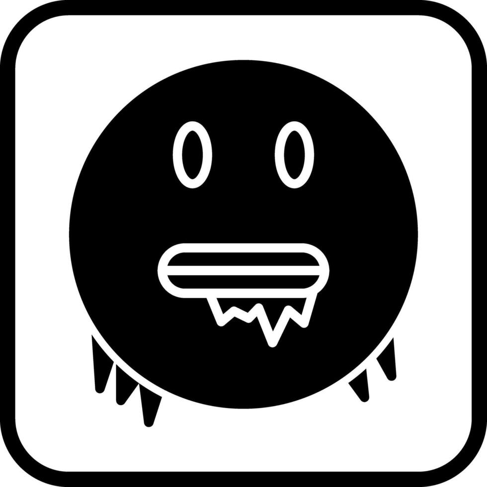 Cold Face Icon Design vector