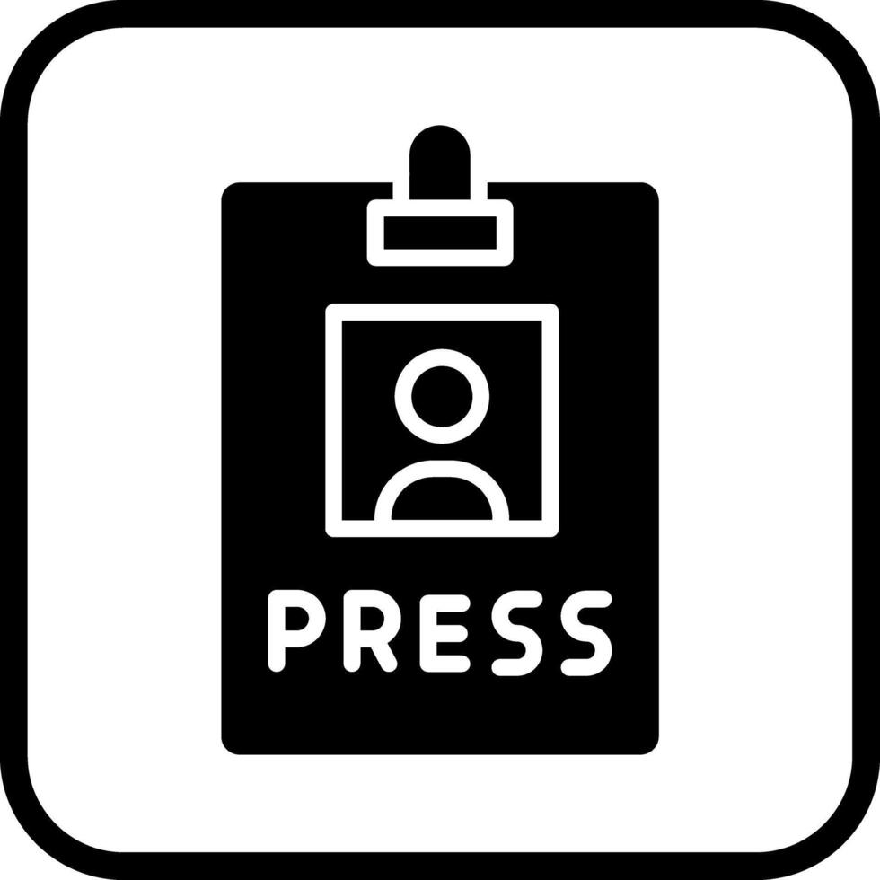 Press Pass Icon Design vector