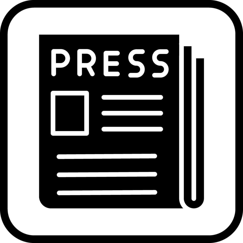 Press Release Icon Design vector