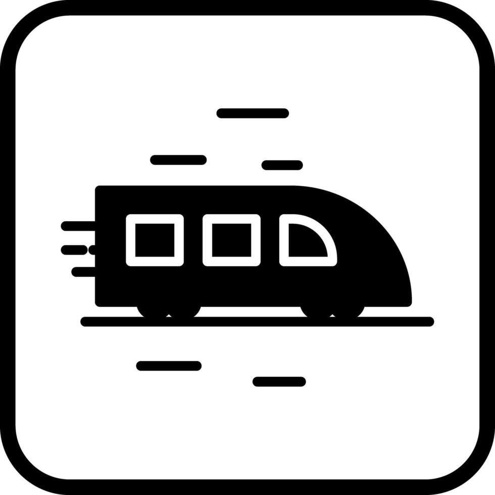 High Speed Train Icon Design vector