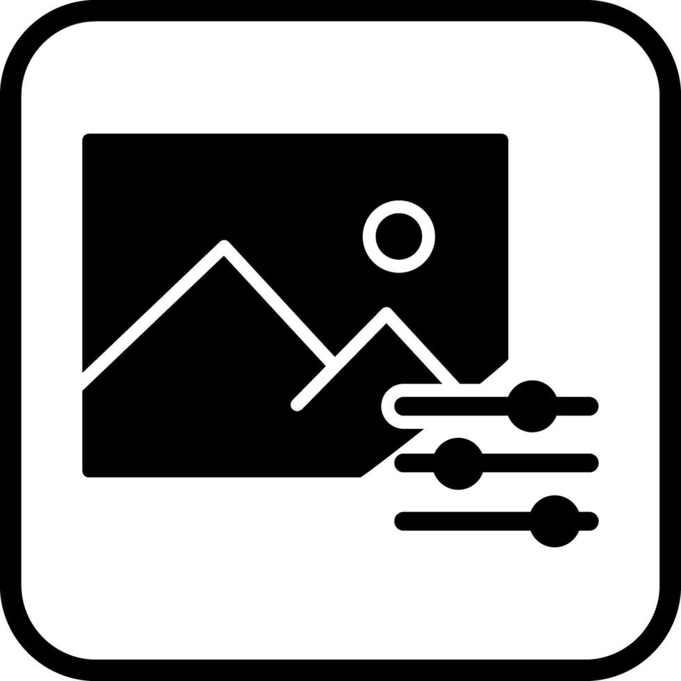 Photo Editing Tools Icon Design vector