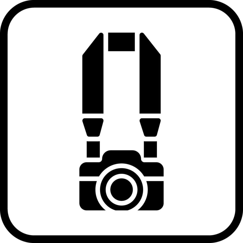 Camera Straps Icon Design vector