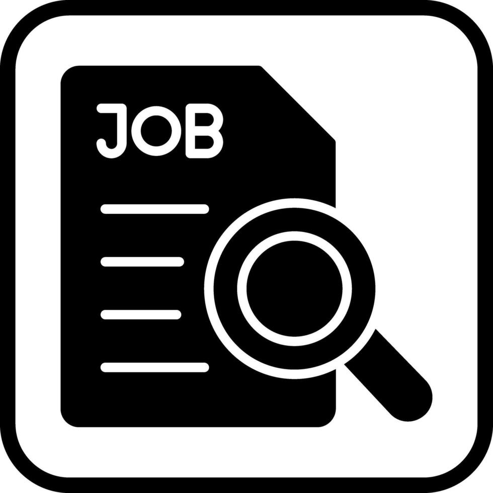 Job Search Icon Design vector