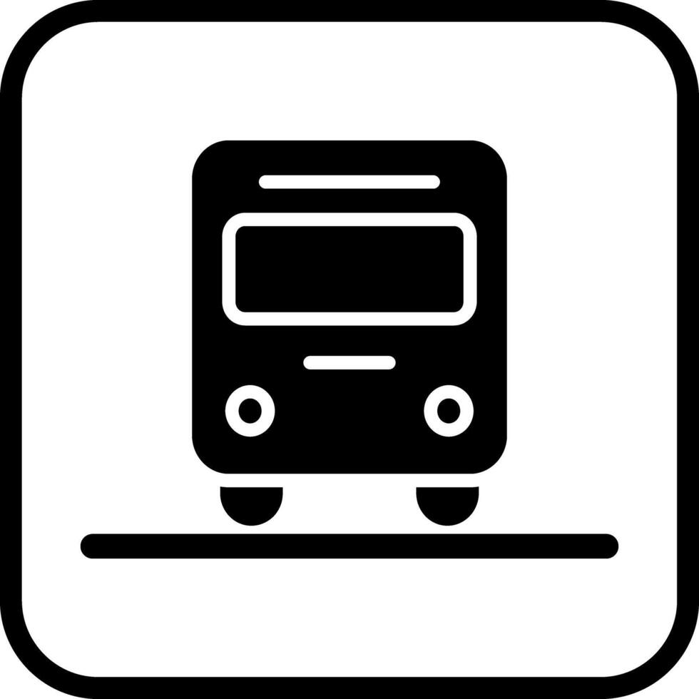 Oncoming Bus Icon Design vector