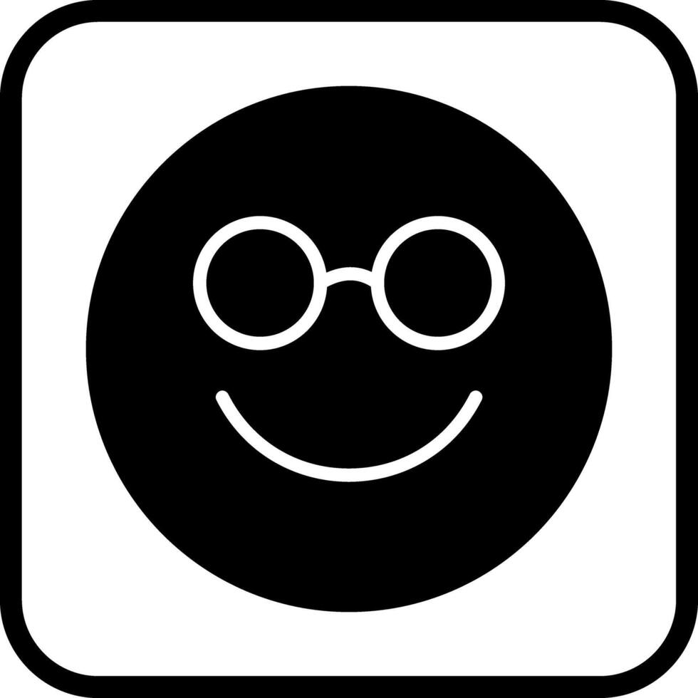 Nerd Face Icon Design vector