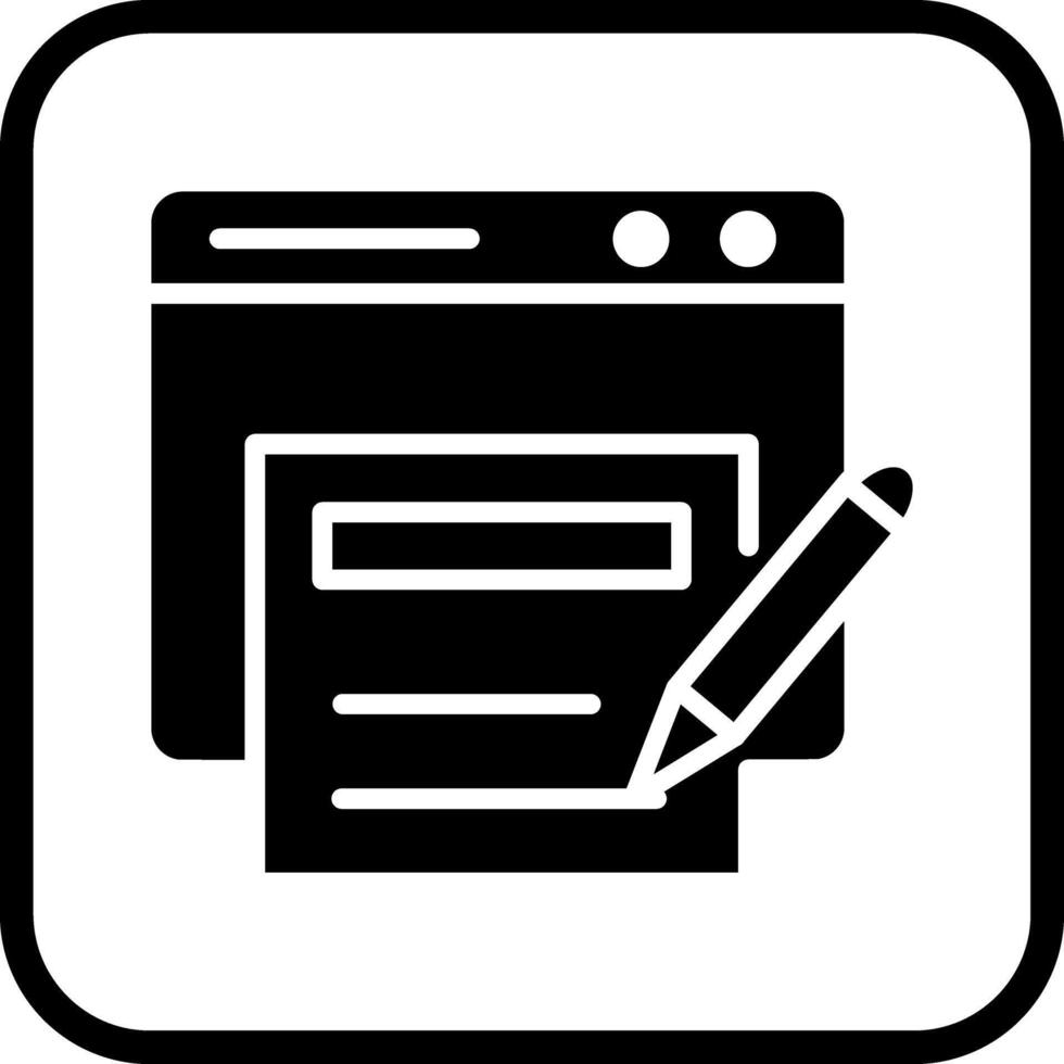 News Blog Icon Design vector