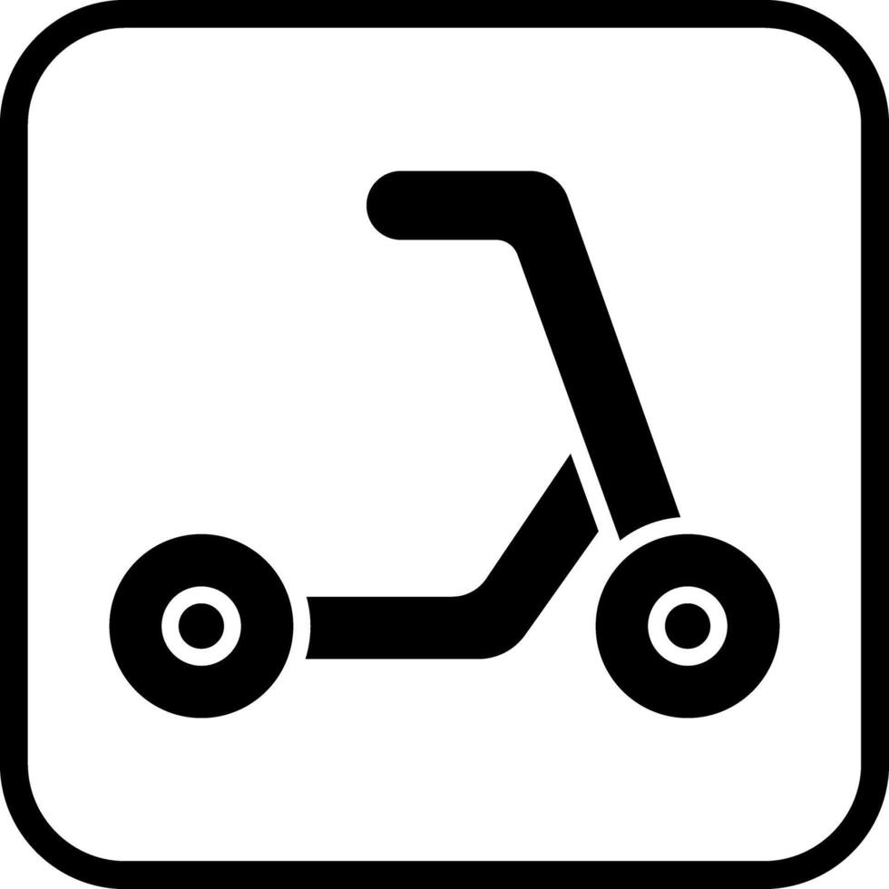 Kick Scooter Icon Design vector