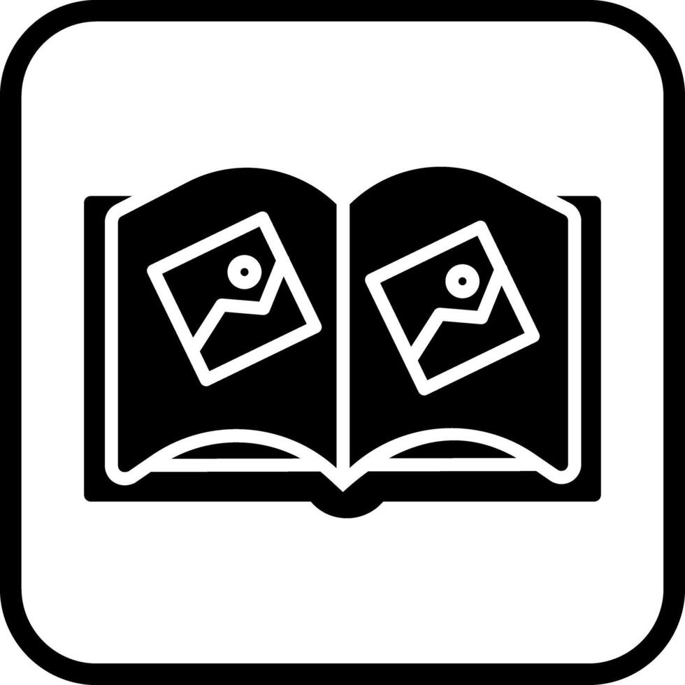 Memory Book Icon Design vector
