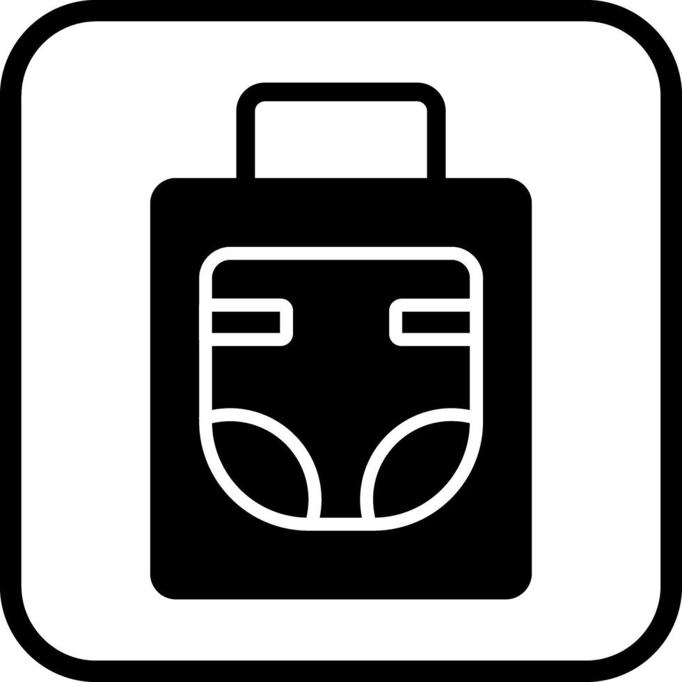 Diaper Bag Icon Design vector